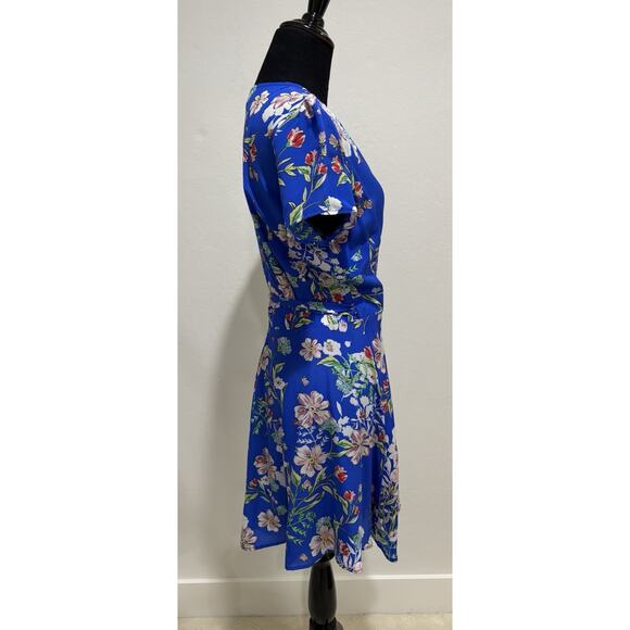Yumi Kim Kennedy Wrap Dress Blue Floral Size Small - Picture 5 of 8